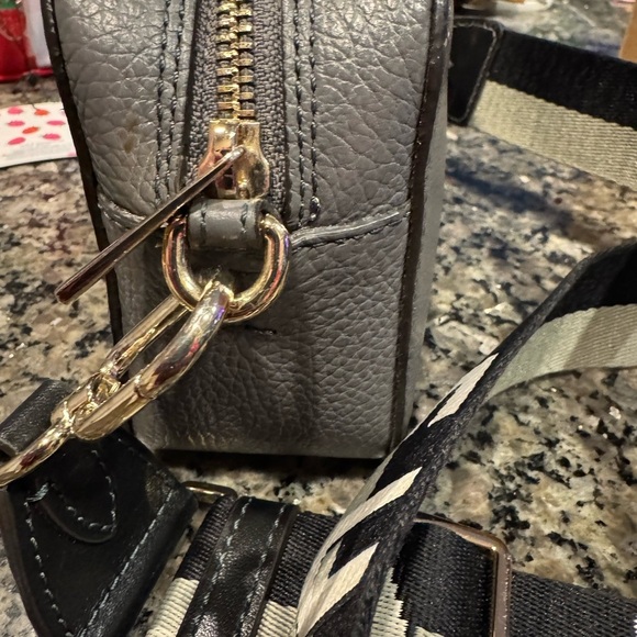 FURLA Primula Mini Crossbody Camera Bag – Textured Leather, Logo Strap, EUC - Picture 6 of 8